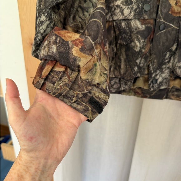 Genuine Hodgman Mossy Oak Camo Hooded Hunting Jacket Leaf & Tree Print M - Picture 4 of 12